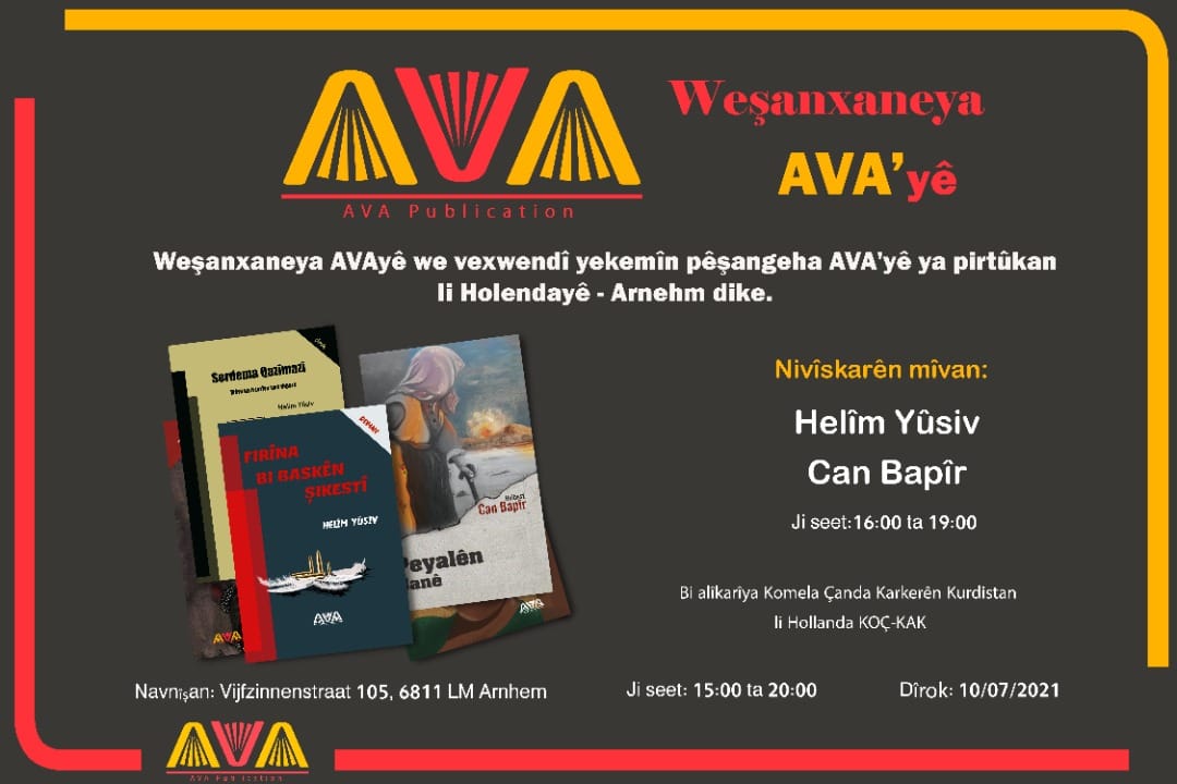 Helîm Yûsiv, Hollanda ile Almanya’daki Ava Yayınlarının hazırladığı Kürtçe kitap sergisine katılıp kitaplarını imzalarken.