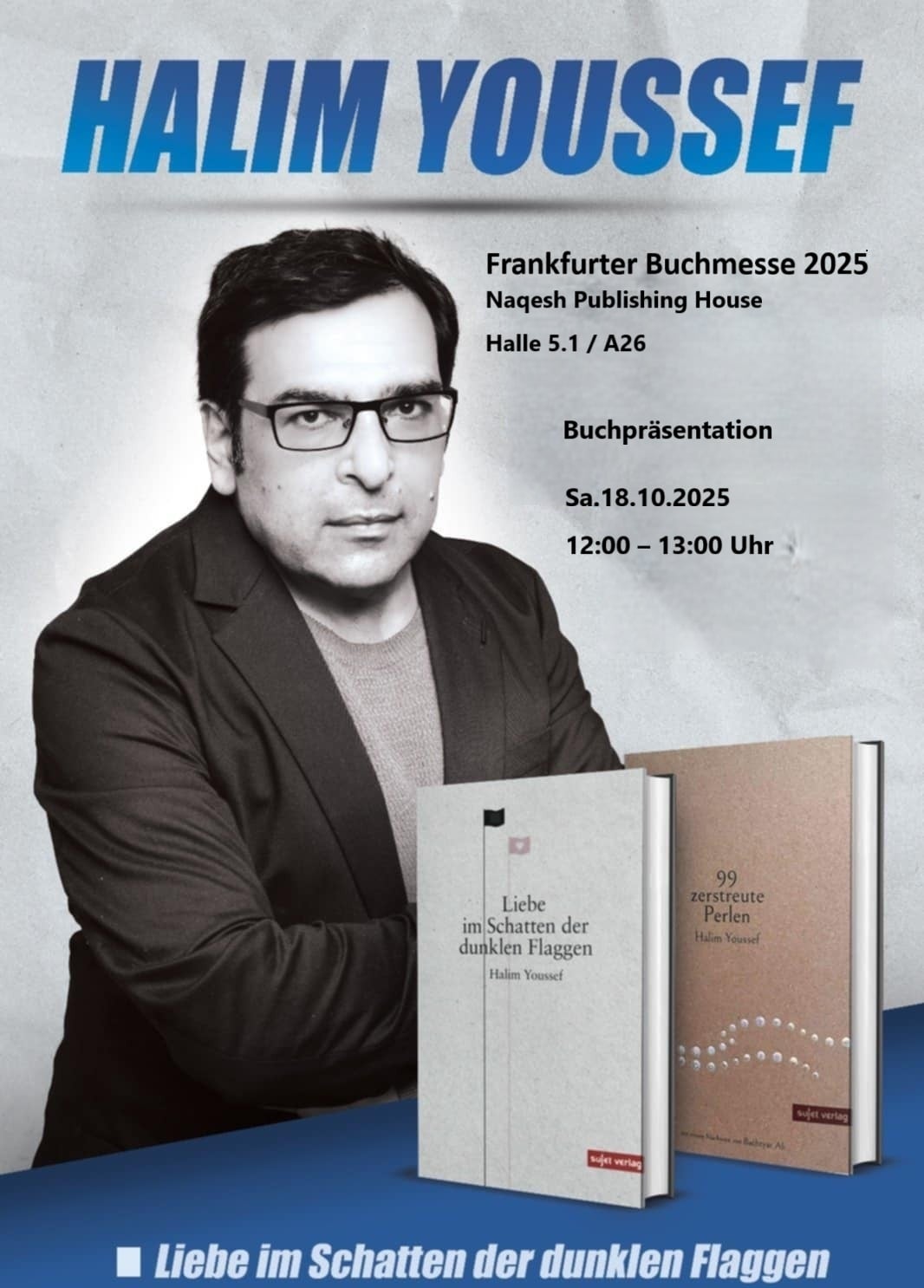 Frankfurter buchmesse: Buchpäresantation Sa.18.10.2025/ Halle 5.1/ A26